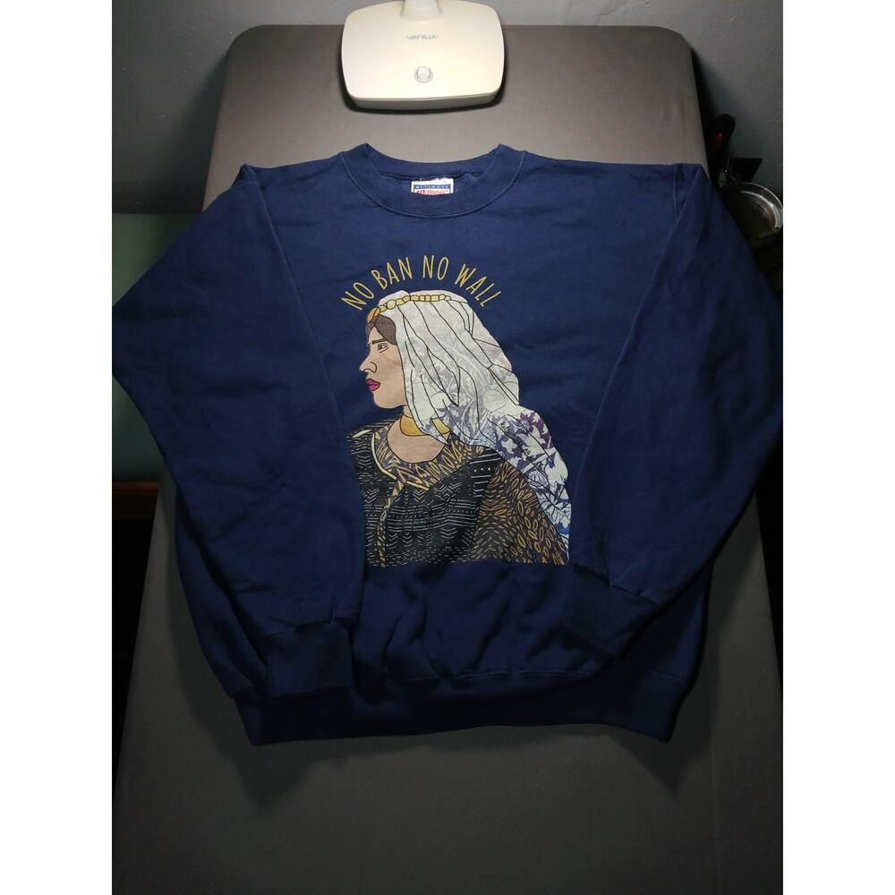 No Ban No Wall Sweatshirt Men's Size Medium